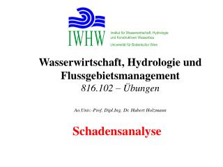 Institut für Wasserwirtschaft, Hydrologie und Konstruktiven Wasserbau