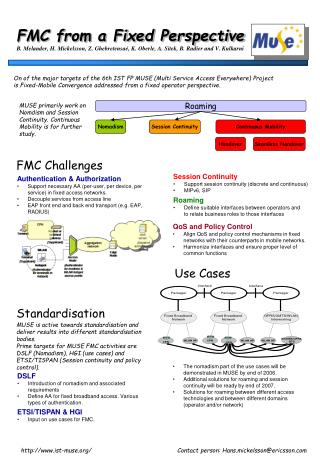 FMC from a Fixed Perspective