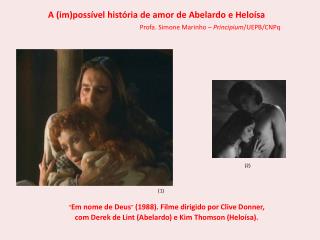 A ( im )possível história de amor de Abelardo e Heloísa
