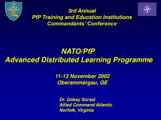 NATO/PfP Advanced Distributed Learning Programme