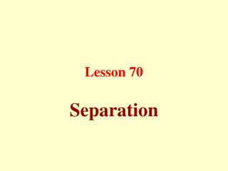 Lesson 70