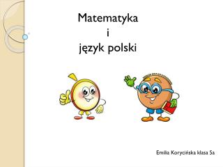 Matematyka i język polski