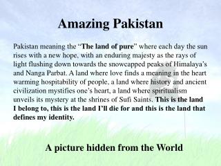 Amazing Pakistan