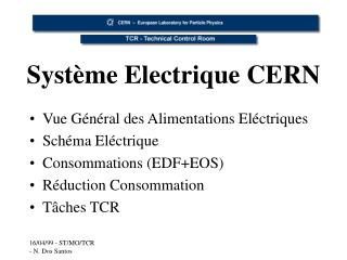 Système Electrique CERN