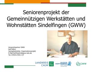 Seniorenprojekt der Gemeinnützigen Werkstätten und Wohnstätten Sindelfingen (GWW)
