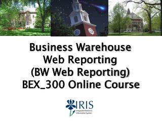 Business Warehouse Web Reporting (BW Web Reporting) BEX_300 Online Course
