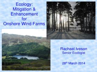 Ecology: Mitigation &amp; Enhancement for Onshore Wind Farms