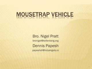 Mousetrap Vehicle