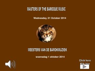 MASTERS OF THE BAROQUE MUSIC