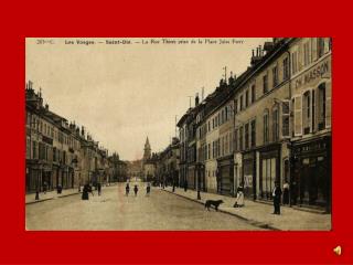 Saint-Dié, la rue Thiers