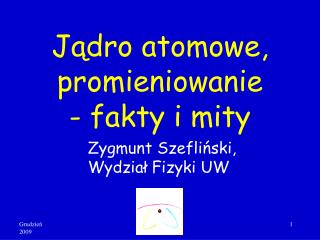 Jądro atomowe, promieniowanie - fakty i mity