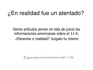 ¿En realidad fue un atentado?