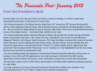 The Peninsula Post-January 2012