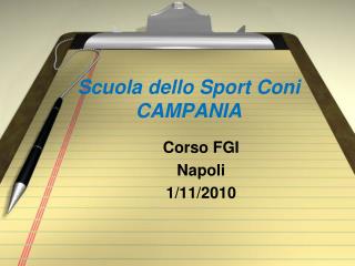 Scuola dello Sport Coni CAMPANIA