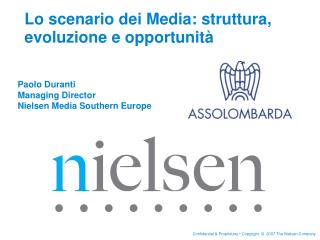 Lo scenario dei Media: struttura, evoluzione e opportunità