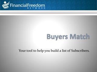 Buyers Match