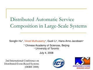 Distributed Automatic Service Composition in Large-Scale Systems