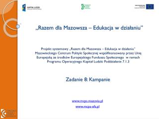 „Razem dla Mazowsza – Edukacja w działaniu”