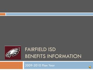 Fairfield ISD Benefits information