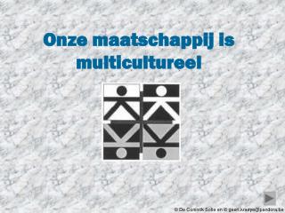 Onze maatschappij is multicultureel