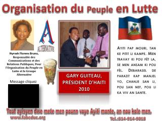 Tout ayisyen dwe mete men pounn voye Ayiti monte , an nou kole men .