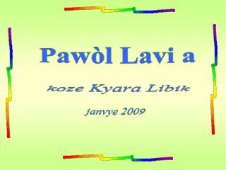 Pawòl Lavi a