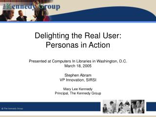 Delighting the Real User: Personas in Action