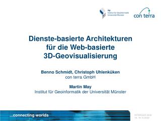 Dienste-basierte Architekturen für die Web-basierte 3D-Geovisualisierung