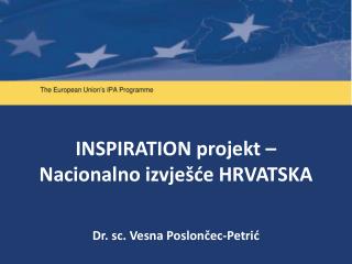 INSPIRATION projekt – Nacionalno izvješće HRVATSKA