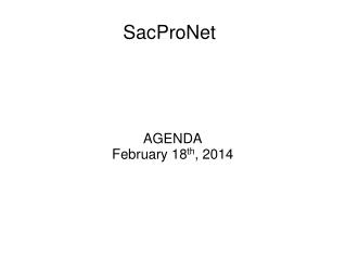 SacProNet