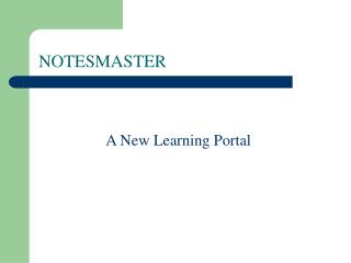 NOTESMASTER