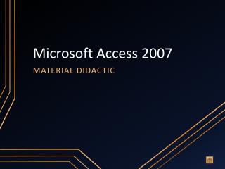 Microsoft Access 2007