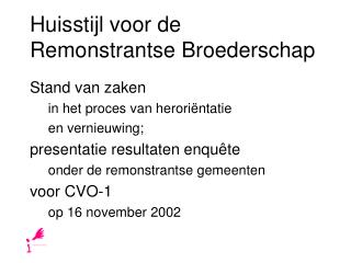 Huisstijl voor de Remonstrantse Broederschap