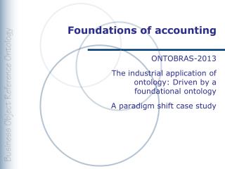 Foundations of accounting