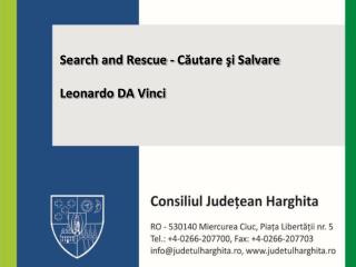 Search and Rescue - Căutare şi Salvare Leonardo DA Vinci