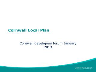 Cornwall Local Plan