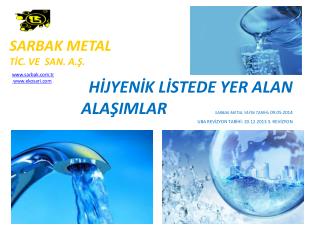 SARBAK METAL TİC. VE SAN. A.Ş.