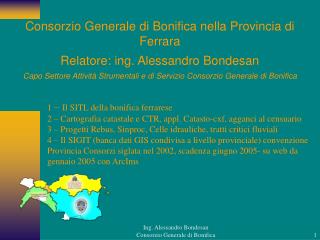 Consorzio Generale di Bonifica nella Provincia di Ferrara