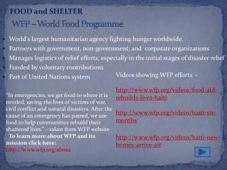 WFP – World Food Programme
