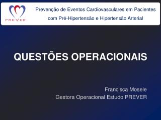 QUESTÕES OPERACIONAIS