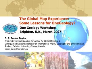 The Global Map Experience: Some Lessons for OneGeology?
