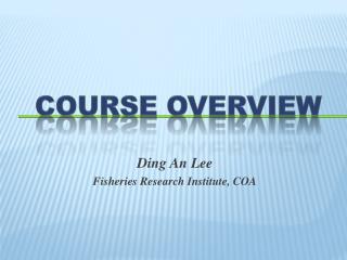 Course overview