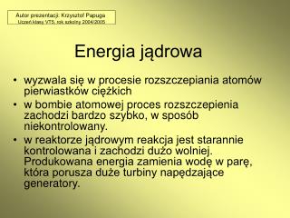 Energia jądrowa