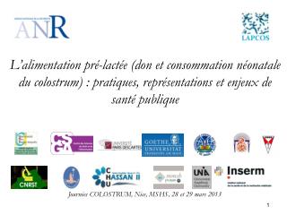 Journées COLOSTRUM, Nice, MSHS, 28 et 29 mars 2013