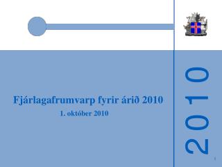 Fjárlagafrumvarp fyrir árið 2010