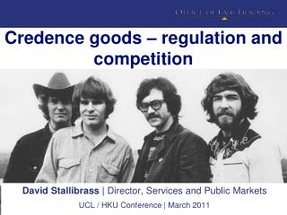 Credence goods – regulation and competition
