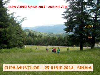 CUPA VOIN ȚA SINAIA 2014 – 28 IUNIE 2014