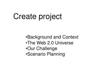 Create project