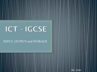 ICT - IGCSE