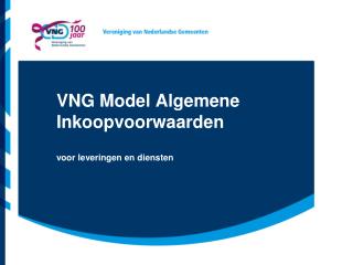 VNG Model Algemene Inkoopvoorwaarden